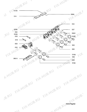 Взрыв-схема плиты (духовки) Juno Electrolux JEH45012E  R05 - Схема узла Functional parts